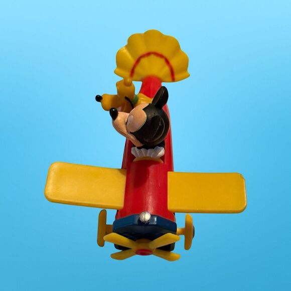 Mickey Mouse Pluto Plastic Airplane Cake Topper 3” B14 - Picture 5 of 9